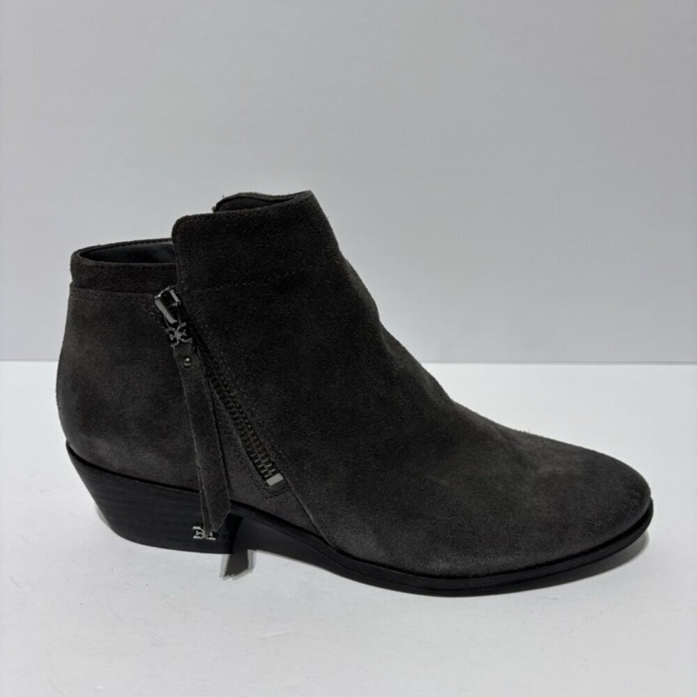 Sam Edelman Women’s Packer, Gray Suede Ankle Bootie, Size 7.5 Wide